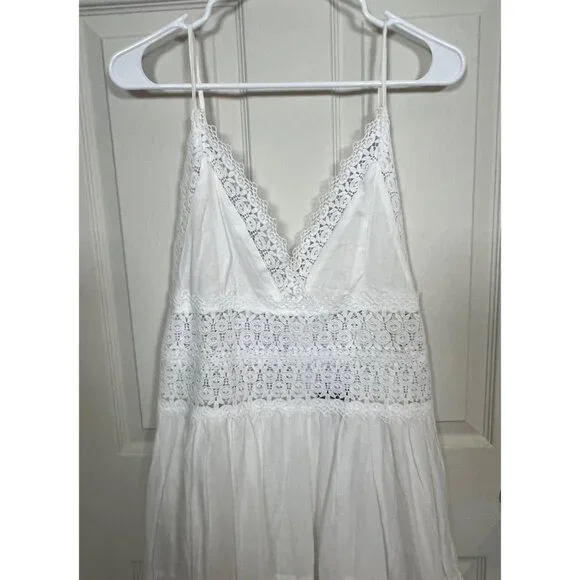 NWT AQUA Sundress Cotton Lined Flowy Dress XL Bloomindales - Picture 6 of 12